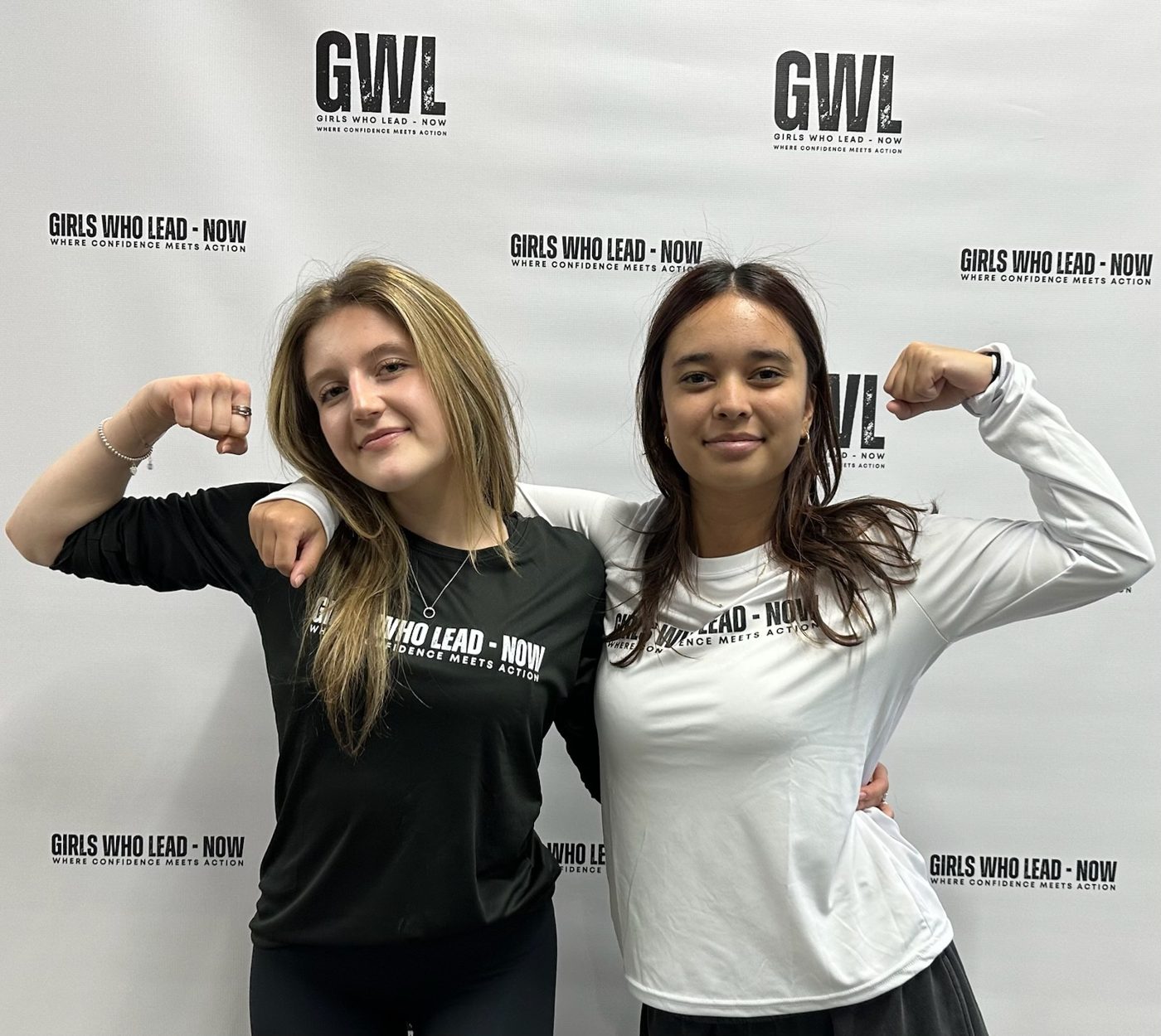 Surelle Kloos and Mia Buonasera, founders of Girls Who Lead — Now